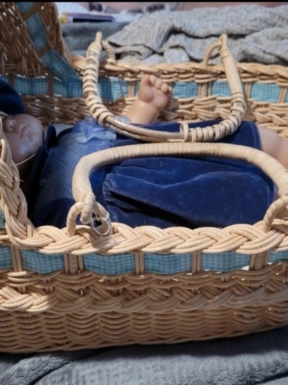 American Girl Bitty Baby doll with bassinet - Picture 3 of 10